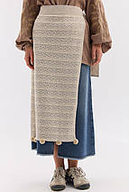В'язаний жіночий фартух "Щебет" (75 см), фото 2