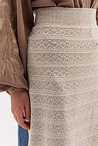 В'язаний жіночий фартух "Щебет" (75 см), фото 3