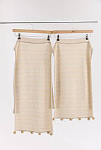 В'язаний жіночий фартух "Щебет" (75 см), фото 5