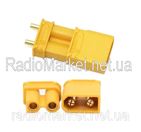 Роз'єм живлення XT30U, 2-х контактний, комплект, фото 1