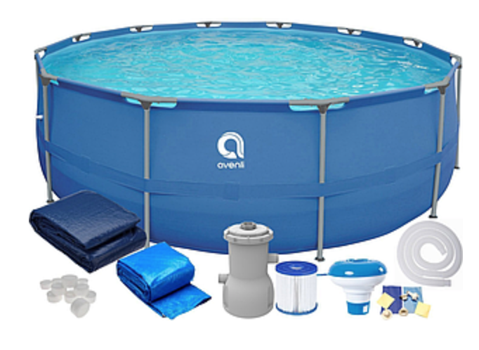 Каркасний басейн Avenli 19 в 1 ,305 x 76 см для дорослих і дітей, фото 1