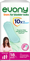 Урологічні прокладки для жінок Evony Extra Long 6 крапель 18 шт (8690536820238)
