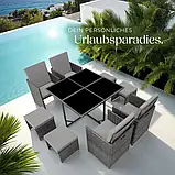 Ротангові меблі Bilbao сірий + чохол, фото 4