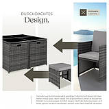 Ротангові меблі Bilbao сірий + чохол, фото 8