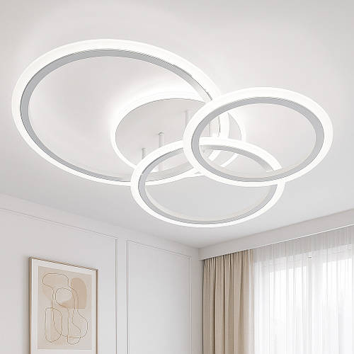 КруглаLedлюстра20м²зпультомуправліннябіла(SONNE90W4RWHITE/CHROME)