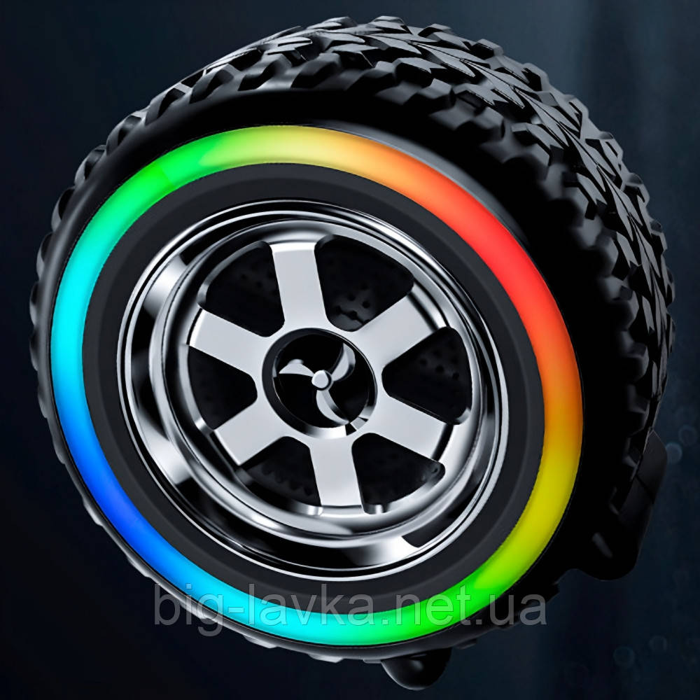 Портативна бездротова LED Bluetooth-колонка у вигляді колеса  Чорний, фото 1