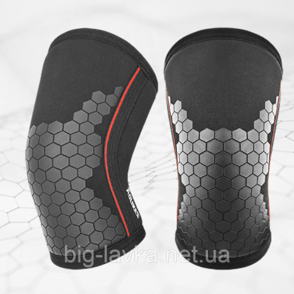 Компресійний наколінник налокітник для підтримки суглобів М Чорний, фото 1