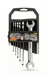 Ключі ріжкові MASTERTOOL PROFI COLD STAMPED набір 6 шт (6х7-16х17 мм) CrV DIN3110 70-1106