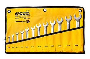 Ключі ріжкові MASTERTOOL PROFI COLD STAMPED набір 12 шт (6х7-30х32 мм) CrV DIN3110 70-1112