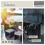 Високоякісний комплект із ротанга Biltao чорно-сірий, фото 6