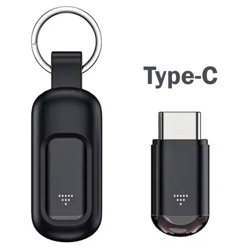 Інтелектуальний USB ІЧ пульт дистанційного керування Type-C Android компактний міні-адаптер для побутової техніки чорний маленький, фото 1