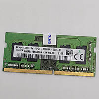 Оперативна пам'ять для ноутбука Hynix SODIMM DDR4 4Gb 3200MHz PC4-25600S 1R16 CL22 (HMA851S6CJR6N-XN N0 AC) Б/В