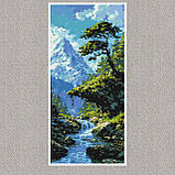 Алмазна мозаїка/вишивка Карпатський пейзаж 40*80 см Орігамі OD 5157, фото 4