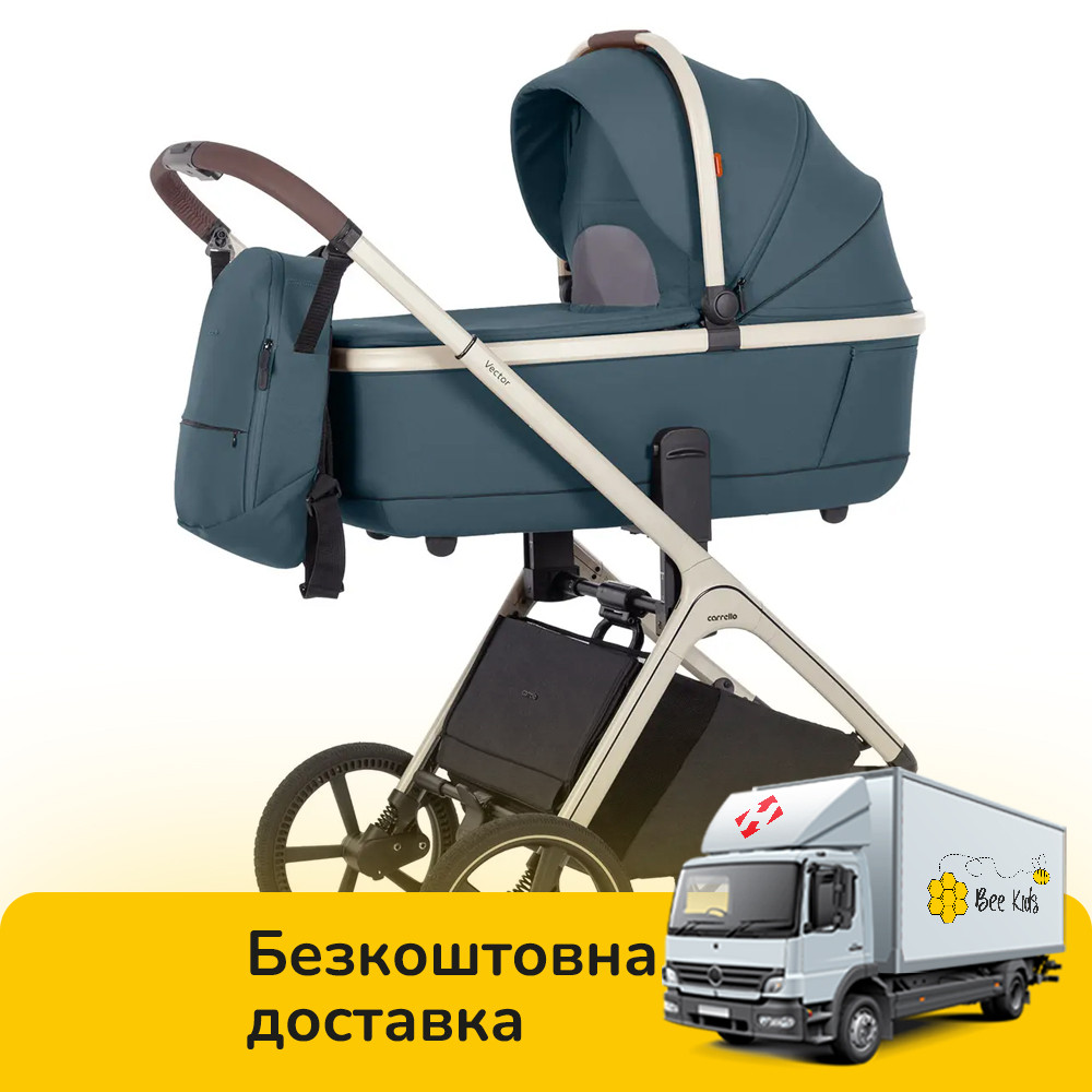 Коляска універсальна 2в1 CARRELLO Vector CRL-6550 Prime Blue Синя, фото 1