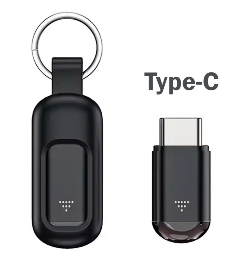 Інтелектуальний USB ІЧ пульт дистанційного керування Type-C для iPhone 15 і 16 компактний міні-адаптер побутових приладів чорний, фото 1