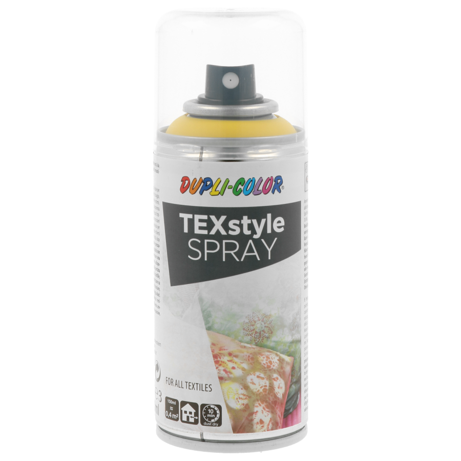 Фарба для тканини та текстилю Dupli-Color TEXstyle жовта аерозоль 150 мл (319877)