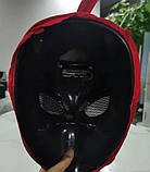 Маска Людини Павука з рухомими очима та контролем підборіддя тканина АБС-пластик універсальна реалістична чорна, фото 8