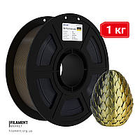 PLA Silk duo-color | 1 кг | золотий+чорний| пластик 3D філамент для 3D принтерів | gold+black