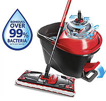 Комплект для ретельного прибирання швабра + відро з оборотним механізмом VILEDA Ultramax Turbo