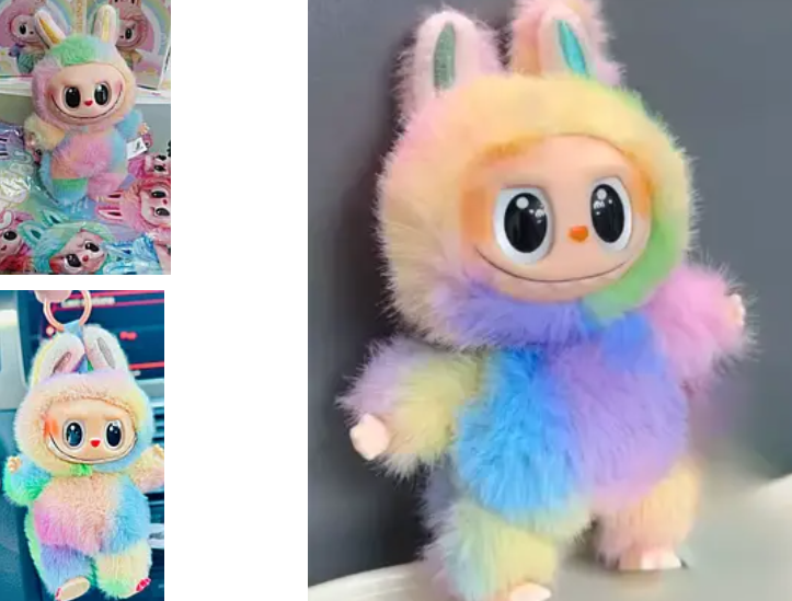 М'яка іграшка LABUBU "New labubu v4 The Monsters Big Into Energy" 18 см 4 сезон Лабубу / в інд. коробках