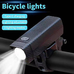 Фара велосипедна CYGM-256-LED, 50 LM, IP33, Li-Ion акум-р, ЗУ Type-C