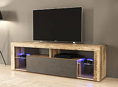 Тумба тв для вітальні в сучасному стилі Hugo 160 Accord, колір олдстайл світлий / матера