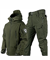 Костюм софтшел Gwild Олива Soft Shell на флісі