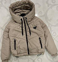 Модна демісезонна куртка на дівчинку, підліткова і доросла куртка на блискавці з капюшоном , р. 146-170