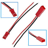 Комплект JST-конекторів 2pin з кабелем тато + мама, 10см