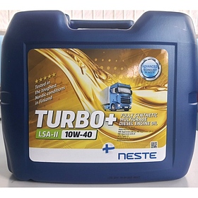Олива моторна синтетична NESTE Turbo+ LSA-II 10W40 (APICK-4; ACEA E6/7/8/9/11;MB228.52;MAN3775) 20 л