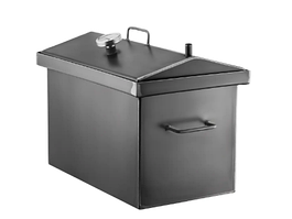 Двоярусна коптильня "М" з трьома гачками та термометром, 2 мм метал + подарунок