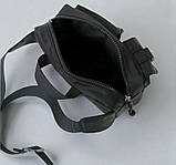 Сумка чоловіча поясна чорна невелика (20276611), фото 4