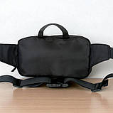 Сумка чоловіча поясна чорна невелика бананка (20276611), фото 2