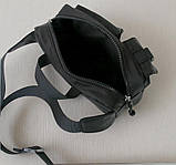 Сумка чоловіча поясна чорна невелика бананка (20276611), фото 5