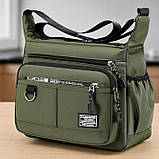 Сумка чоловіча через плече колір хакі стильна (202553593), фото 2