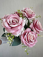 Штучні троянди . Букет штучних троянд ( 41 см , рожева з градієнтом), фото 4