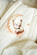 Зимовий дитячий теплий комбінезон для новонародженого з шапочкою 0-6 міс комбінезон-мішечок на виписку, фото 2