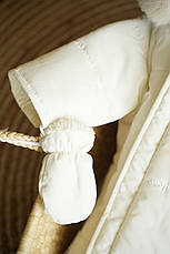 Зимовий дитячий теплий комбінезон для новонародженого з шапочкою 0-6 міс комбінезон-мішечок на виписку, фото 3