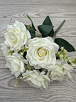 Штучні троянди . Букет штучних троянд ( 41 см , біла ), фото 3