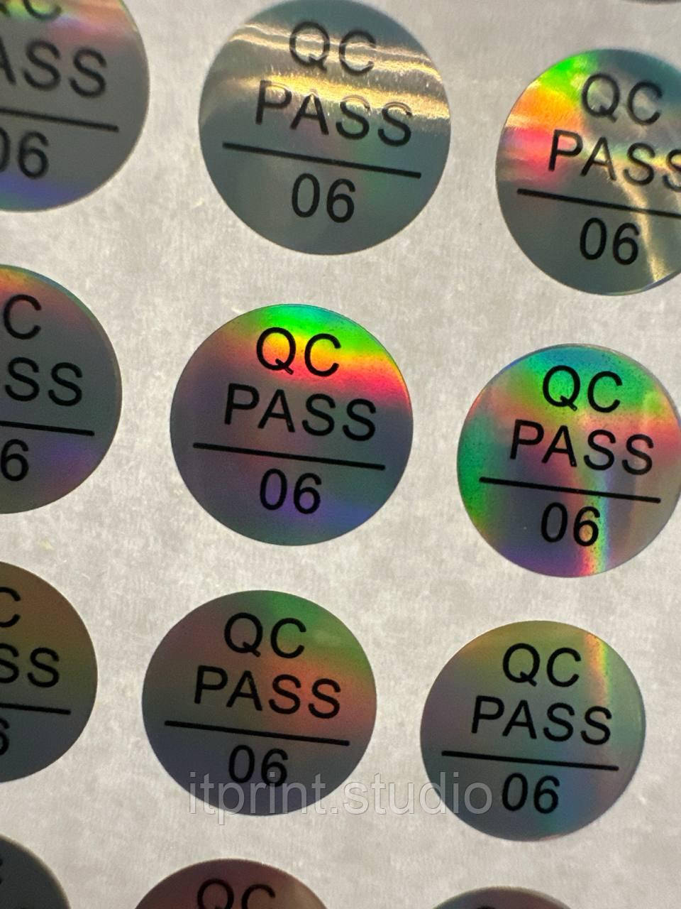 Круглі сріблясті 10 мм QC PASS 06