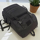 Рюкзак чоловічий тактичний чорний (50511), фото 3