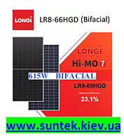 Сонячна панель Longi HI-MO 7 LR8-66HGD-615M Bifаcial N-type 615Вт
