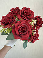 Штучні троянди . Букет штучних троянд ( 41 см , червона ), фото 4