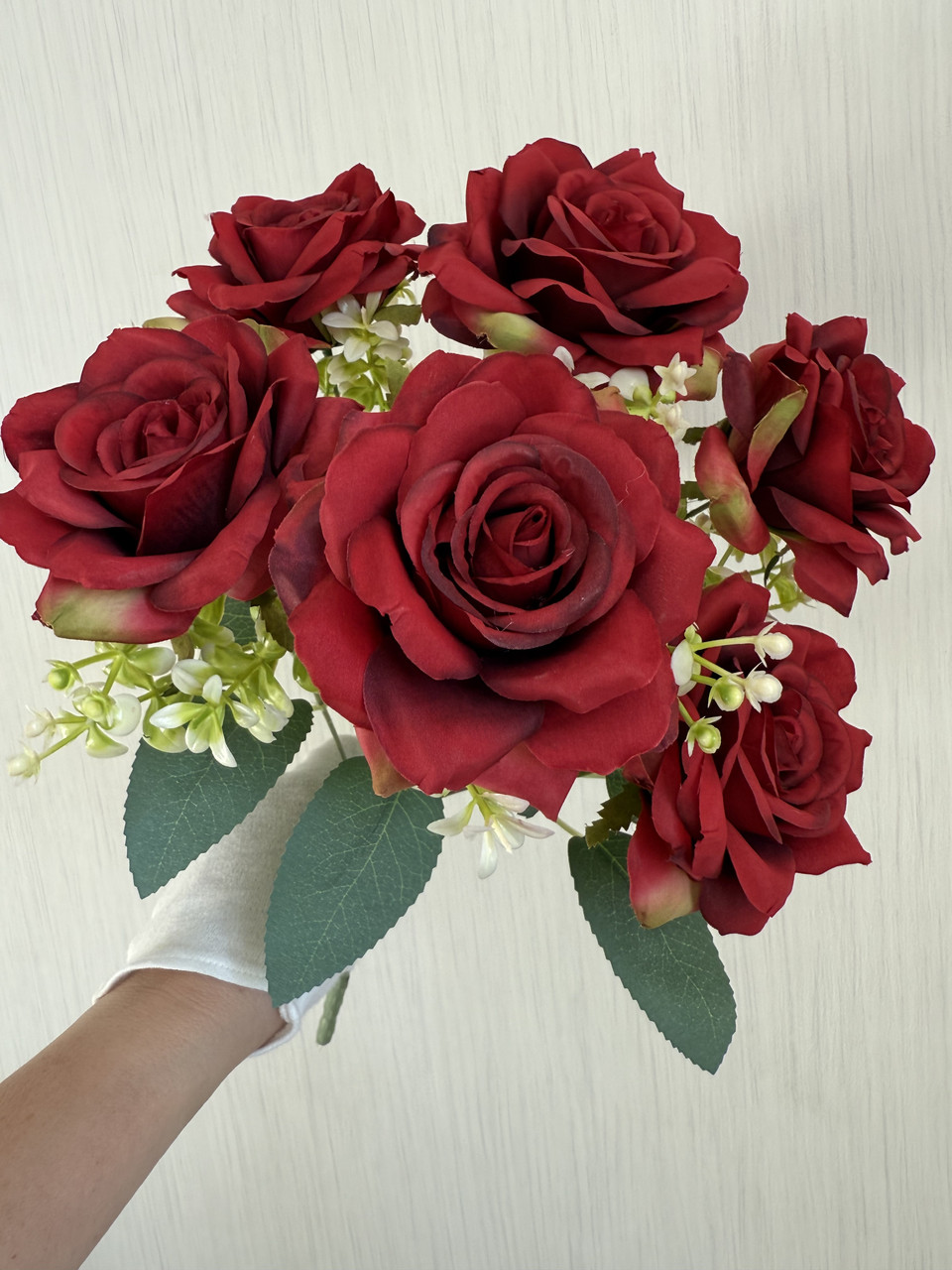 Штучні троянди . Букет штучних троянд ( 41 см , червона ), фото 1