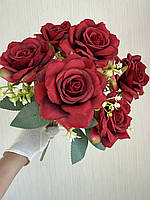Штучні троянди . Букет штучних троянд ( 41 см , червона ), фото 2
