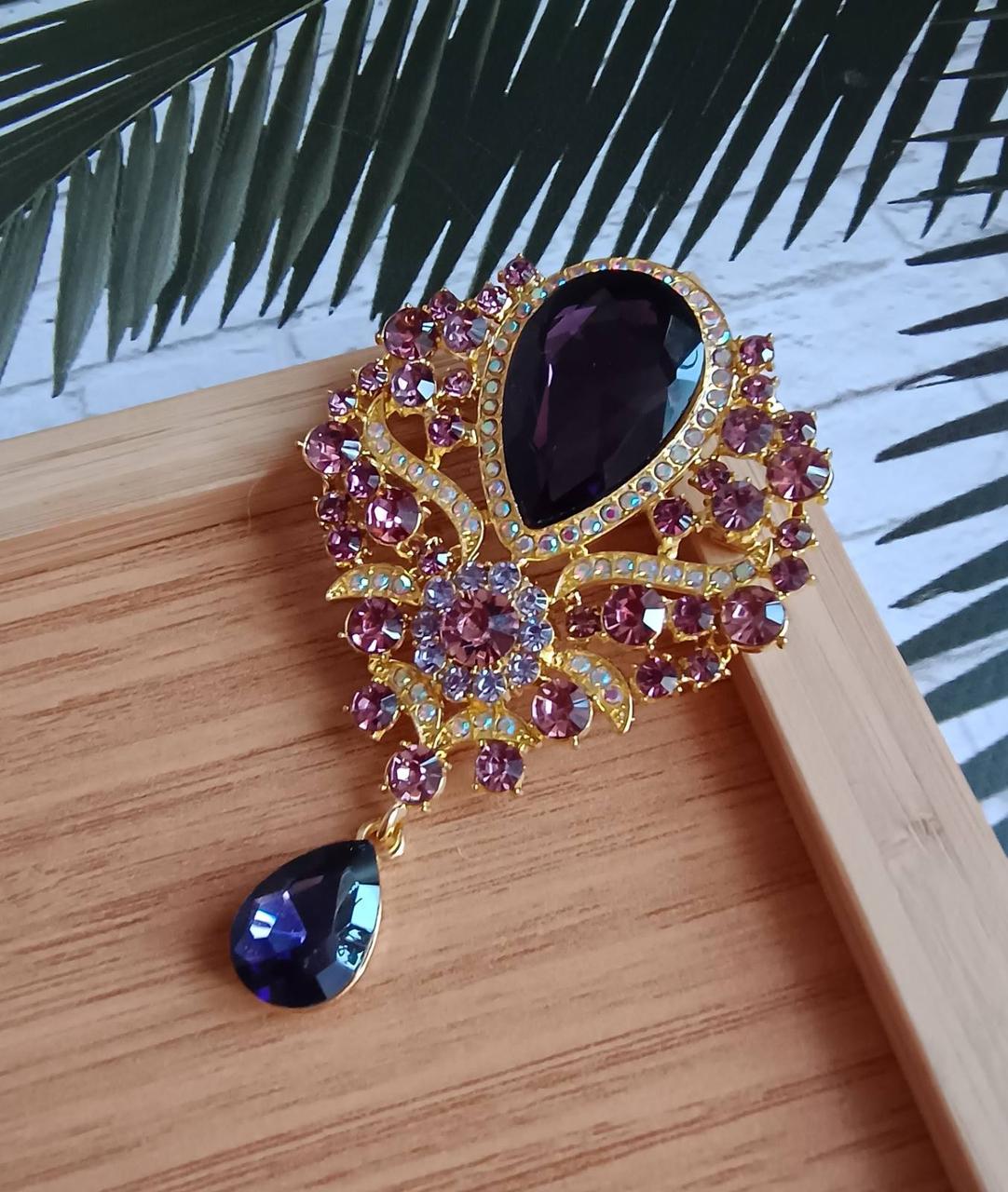 Брошка Фіалкова Величність BRS083, фото 1