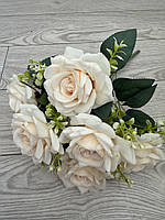 Штучні троянди . Букет штучних троянд ( 41 см , айворі ), фото 7
