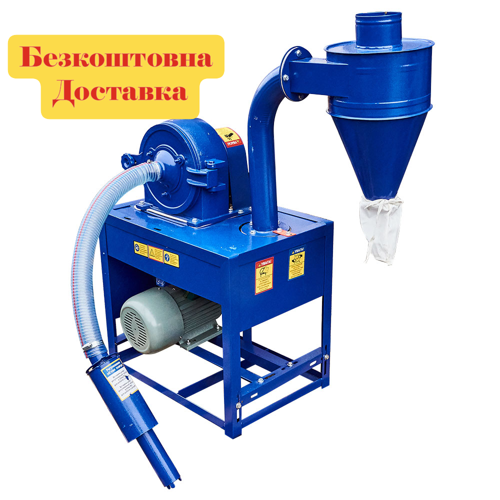 Кормоподрібнювач - зернодробилка ДТЗ КР-30А з автоподачею зерна та продуктивністю до 400 кг/год., фото 1