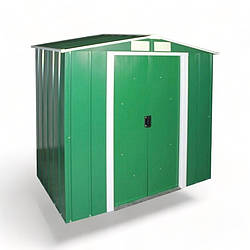 Сарай металевий Duramax Eco 202х122х181 см зелений-білий