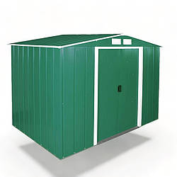 Сарай металевий Eco 262х180х191 см зелений-білий Duramax